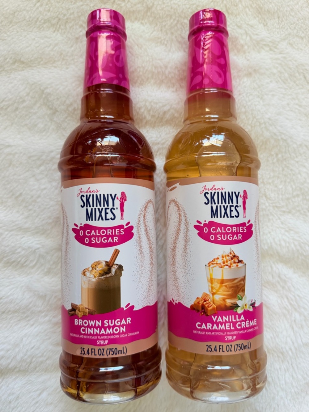 Jordan's Skinny Mixes Syrup Duo - Brown Sugar Cinnamon & Vanilla Caramel Crème